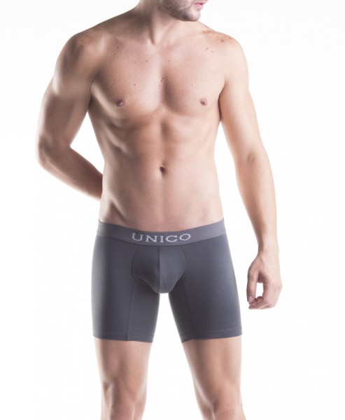 BOXER LONG GRAY COTTON